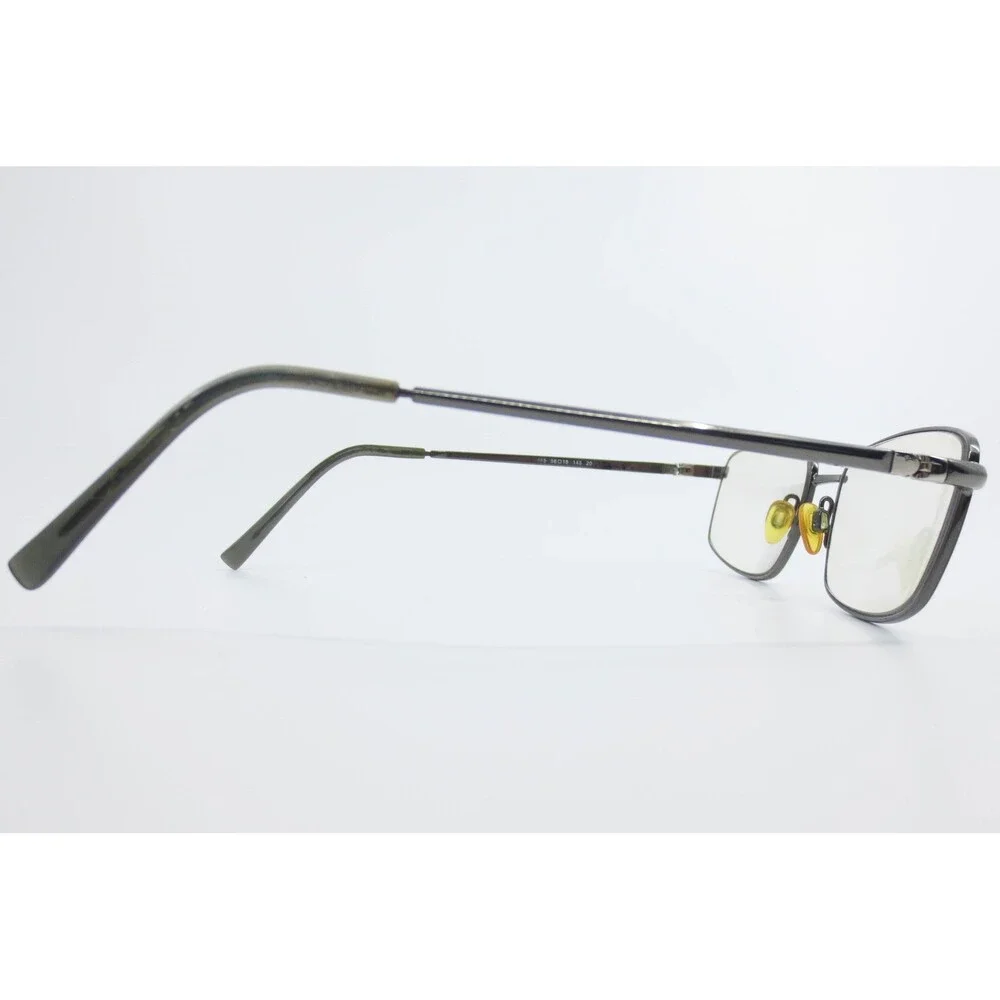 Turboflex Patented 465 Gunmetal Grey Rectangular Eyeglass Frames 56-18-145 20
